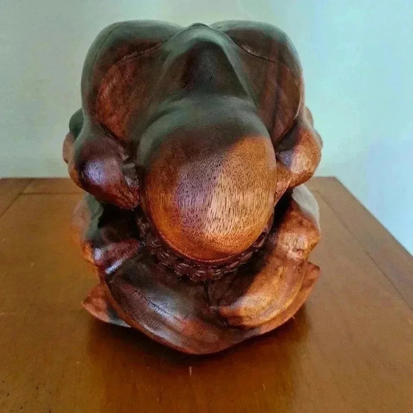 Wooden SCULPTURE HAND CARVED VINTAGE - Picture 1 of 7